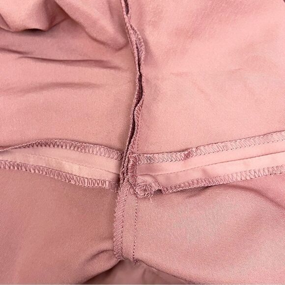 Tahari Arthur S. Levine Satin Straight-Leg Pants, Size 14P Beyond Rose NWOT - Picture 10 of 13